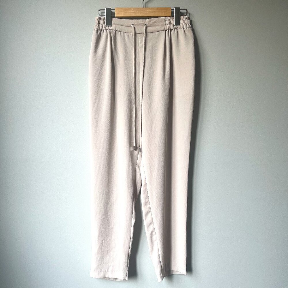 Zara Relaxed fit High Waist Pants in Beige size S